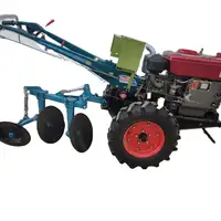 Ot-mini arado de 2 ruedas, equipo agrícola, tractor con máquina de arado de disco