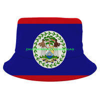Chapeau Bob Drapeau Syrien Araméen pour Femmes et Hommes, Chapeau de Pêcheur Patriotique, Casquette d'Été Anti-UV pour Voyage, Plage et Pêche