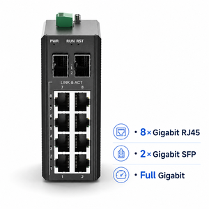 Switch de Red Gigabit Ethernet de Grado Industrial Hosecom, Fuerte Protección Contra Interferencias, Reconocimiento Automático Inteligente MDI/MDIX, Switch PoE - Product Image 4