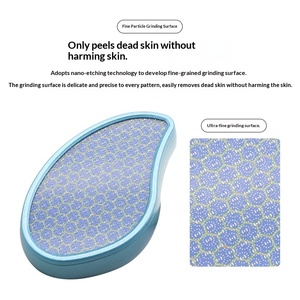 Esfoliante per Piedi LOGO, Strumento per Rimuovere Calli <span class=keywords><strong>e</strong></span> Pelle Morta, Lima per Pedicure Riutilizzabile in Nano Vetro per Talloni Screpolati - Product Image 4