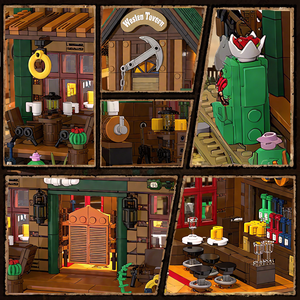 Cayi Tây quán rượu chiếu sáng xây dựng gạch <span class=keywords><strong>Set</strong></span> LED ánh sáng xây dựng xây dựng mô hình thiết lập 1966 cái khối xây dựng thiết lập cho quà tặng - Product Image 4