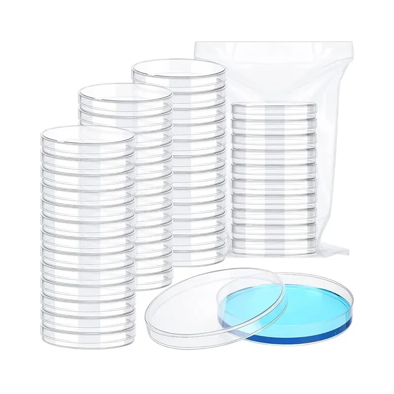 60/70/ 90 mm wholesale Laboratory Plastic Plastic Petri Dishes Disposable Plastic Cell Petri dish