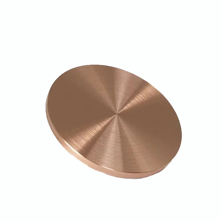 Copper Sputtering Target Metal Copper Disc 99.9% 99.9999% Copper Magnetron
