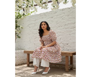 Vestido Corto de Cambray para Mujer, Estilo Minimalista, Ligero, Transpirable, Cómodo, Tela Suave, Informal, para Uso Diario, Moda de Verano - Product Image 1