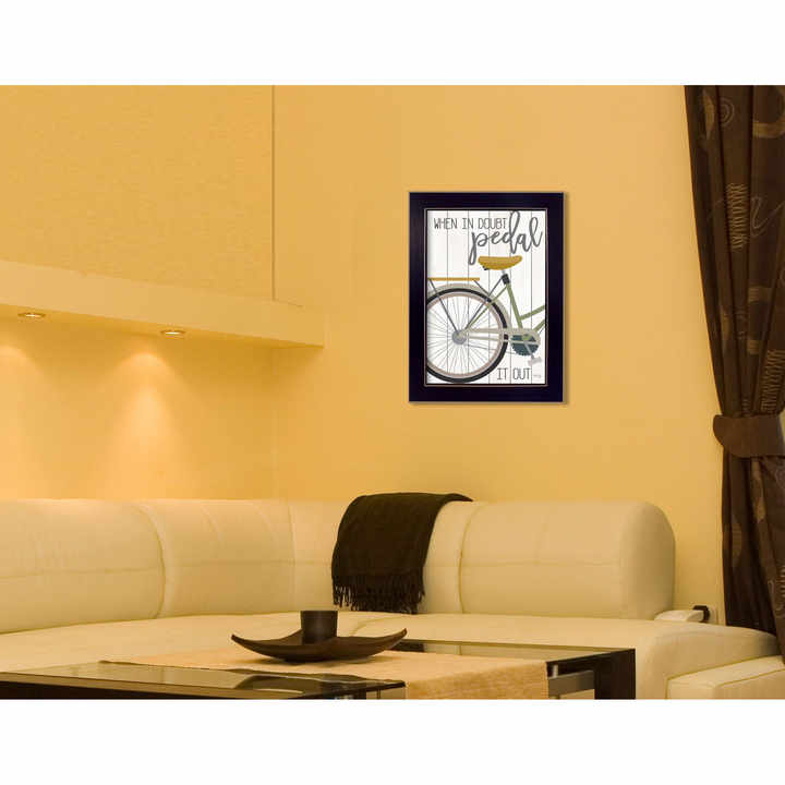 When in Doubt Black Framed Print Wall Art HMS Wall Decal