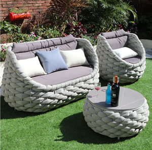 Meubles de patio en aluminium pour <span class=keywords><strong>balcon</strong></span> Meubles en osier Terraza Aluminio Restaurant <span class=keywords><strong>Canapé</strong></span>-lit d'extérieur - Product Image 2