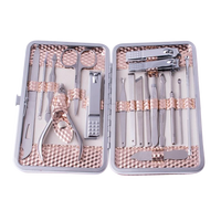 Ensemble de coupe-ongles professionnels en acier inoxydable en gros, kit complet d'outils de manucure et pédicure, idée cadeau pour la fête des mères