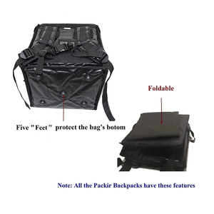 Mochila impermeable grande con doble cubierta, bolsa aislante para Pizza, entrega de comida, con soporte divisor de taza - Product Image 6