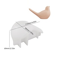 DIY Cristal Résine Ciment Plâtre Oiseau Figurine et Pot De Fleur Forme Fleur Moule Grandes et Petites Tailles pour Gypse Gâteau Outil