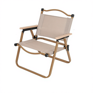 Silla Plegable Portátil Moderna, Apilable, Impermeable, de Acero Aleado Ultraligero, para Uso en Exteriores, Camping y Jardín, Asiento Cómodo - Product Image 1