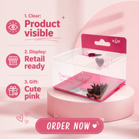 Boîte d'emballage en pvc transparente, Logo personnalisé, boîte écologique pour gâteau, pièces