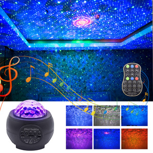 Laser Starry Sky <b>Projector</b> Light LED <b>Bluetooth</b> Music USB Night Light Water Ripple Effect Ambient Lamp for Room Decor - Product Image 4