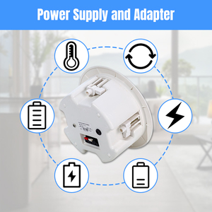 Loa trần Bluetooth LY801 5 <span class=keywords><strong>inch</strong></span>, dùng cho phòng tắm, nhà bếp, hệ thống nhạc nền gia đình, hệ thống âm thanh <span class=keywords><strong>PA</strong></span> chủ động BS - Product Image 5