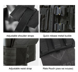 Chaleco Táctico Modular Yakeda para Operaciones Especiales, Corte Láser, Portaplacas Táctico, Chaleco Táctico, Plataforma Táctica para el Pecho - Product Image 5