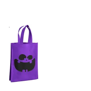 Cute Halloween Kids Candy Bag Reusable Happy Halloween Party Non-Woven Gift Bag Pumpkin Non-Woven Bag