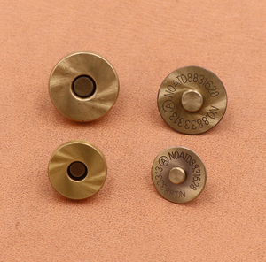 Cloxy <span class=keywords><strong>Brass</strong></span> Túi Phần Cứng 14/18Mm Vô Hình <span class=keywords><strong>Fastener</strong></span> Khóa <span class=keywords><strong>Brass</strong></span> Nam Châm Nút Cho Túi Áo Da Thủ Công <span class=keywords><strong>Brass</strong></span> Snap Nút - Product Image 2