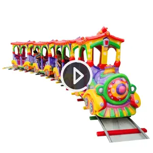 Kinder Attraktion Spielplatz Kiddie Karneval Tourist Freizeitpark Kinder Reitet Elektrische Manege Indoor Track Zug Für Verkauf