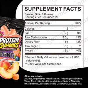 Gummies protéinés Amaz, complément protéiné riche en vitamines, gummies à mâcher <span class=keywords><strong>pour</strong></span> la récupération musculaire, le soutien énergétique et la santé. - Product Image 2