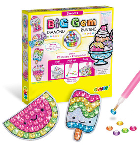 Grandes créations DIY en plastique : attrape-soleil diamant, ensemble de jouets de dessin pour enfants avec autocollants et patchs - Product Image 4
