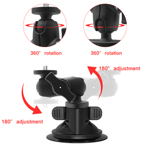 Cámara DE ACCIÓN estable, soporte de ventosa única, montaje de parabrisas de coche para Gopro <span class=keywords><strong>Hero</strong></span> 13 12 11 10 9 Insta360 X4 X3 - Product Image 4