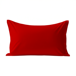 Funda de almohada 100% algodón roja 50X75cm talla UK - Product Image 3
