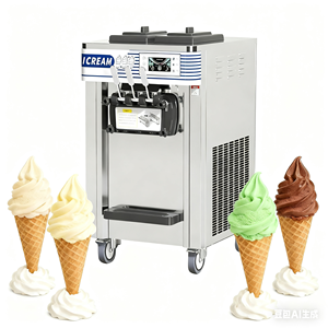 Máquina para hacer helados <span class=keywords><strong>3</strong></span> sabores automática 22-30L/H Máquina comercial para hacer helados de servicio suave para precio comercial - Product Image 6