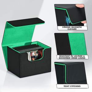 New Style Magnetic TCG Card Storage <b>Box</b> Holds 100 Cards Magnetic Closure Deck Case for Trading Cards - Product Image 3