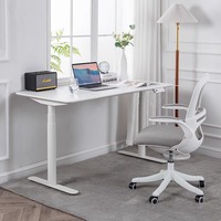 Bureau debout intelligent à moteur unique Design moderne avec cadre de bureau élévateur électrique à hauteur réglable en métal