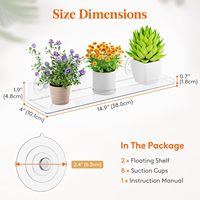 Pots de plantes modernes en plastique léger de 6 pouces, 1-2L, pour substrat de table de culture, décoration intérieure, utilisation au sol, fleurs artificielles