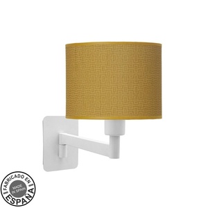 Abat-jour 1xE14 bianco/giallo 26x17x28 cm - ideale per decorazione, organizzazione e uso versatile in casa e in ufficio. - Product Image 1