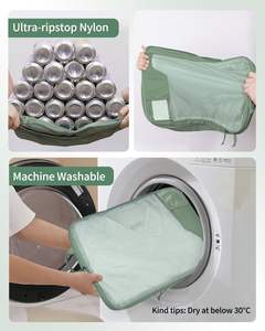 <span class=keywords><strong>ECOHUB</strong></span> Juego de 4 Cubos de Compresión para Empacar, Bolsa Organizadora de Viaje Unisex de Poliéster para Cruceros, Vacaciones en la Playa - Product Image 6