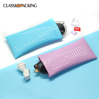 Classique mode PU cuir balle Port Portable étui à lunettes femmes étui lunettes de soleil pochette de protection Pack emballage lunettes de soleil sac