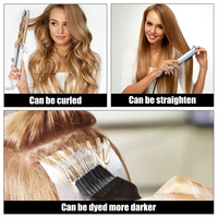 Ekstensi Rambut Super Double Drawn Flat Tip Remy Eropa Keratin Italia Pre Bonded Flat K Tip