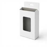 Boîte cadeau en carton ondulé personnalisée avec poignée, boîte d'emballage pour noix et biscuits de Noël, boîte en carton portable recyclable