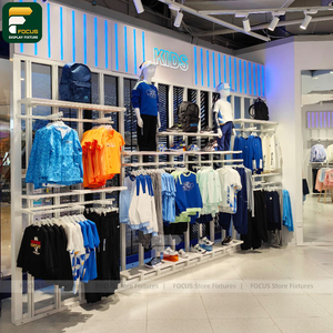 Custom Premium Fashion Store Apparel Cabinet <b>Wall</b> Shelving Rack Cashwrap Counter Unit - Product Image 1