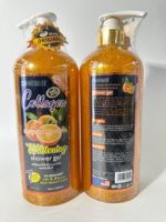 Gel Douche Hydratant Éclaircissant au Collagène et à l'Extrait d'Orange (Vitamine C) pour Peaux Ternes – 1000ml – Vente en Gros