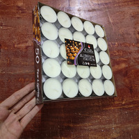 Ensemble de 100 bougies chauffe-thé en cire de paraffine sans fumée, durée de 4 heures, semi-artisanales, pour anniversaire de célébrité internet, collection Charming Nest Pavilion
