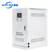 Régulateur de tension automatique triphasé 200 KVA haute efficacité SVC avec affichage LED, alimentation CA, bobine en cuivre, données