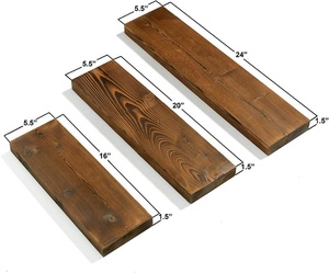 Thiết Kế Kệ Gỗ Treo Tường Phong Cách Trang Trại Mộc Mạc 3 Tầng Ẩn - Product Image 2