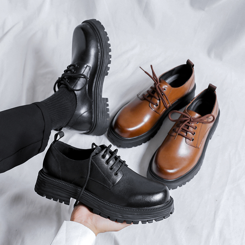 Men's Leather Business Shoes - Lace-Up Oxford Formal Work Shoes for Office & Career, Breathable & Anti-Slip Comfort, Sizes 38-44 Men's Leather Business Shoes - Lace-Up Oxford Formal Work Shoes for Office & Career, Breathable & Anti-Slip Comfort, Sizes 38-44