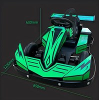 Nuevo Modelo 2026, Carro de Carreras para Niños, Interior y Exterior, con Luces para Entretenimiento, Go Kart Eléctrico