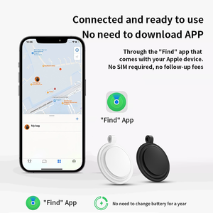 Localizador GPS para <span class=keywords><strong>iPhone</strong></span> con Wi-Fi, Dispositivo Antipérdida de Plástico Impermeable para Llaves, Cartera, Bolso, Mascotas y Equipaje | - Product Image 3
