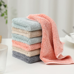 Serviette en microfibre grise épaissie à boucles torsadées pour séchage, nettoyage et détaillage, chiffon de cuisine torsadé - Product Image 6