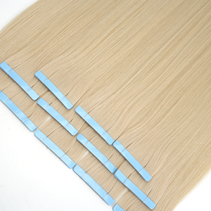 <span class=keywords><strong>Extensions</strong></span> de <span class=keywords><strong>cheveux</strong></span> à <span class=keywords><strong>bandes</strong></span> adhésives double épaisseur, <span class=keywords><strong>cheveux</strong></span> humains Remy de qualité supérieure, européens, décolorés, cuticules entièrement alignées, postiches à <span class=keywords><strong>bandes</strong></span> - Product Image 6