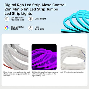 ไฟ <span class=keywords><strong>LED</strong></span> แบบเส้น 360 องศา สำหรับงานถัก ขนาด 16 มม. ใช้ไฟ DC5V ควบคุมผ่านแอพ ไฟ<span class=keywords><strong>นีออน</strong></span> <span class=keywords><strong>LED</strong></span> RGB แบบปรับแต่งสีได้ - Product Image 2