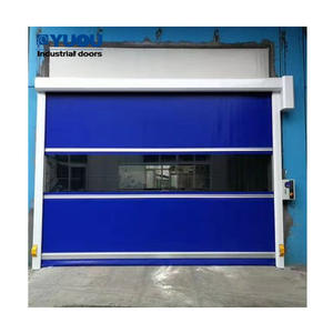 Porte rapide en PVC, cadre en acier galvanisé de qualité, opérateurs automatiques pour usine alimentaire, sécurité, portes à volets rapides - Product Image 3