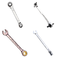 Clé à molette double à extrémités ouvertes pour distributeur de chauffage au sol en acier 27mm 29mm, métrique, pour installation de tuyauterie de chauffage et plomberie DIY