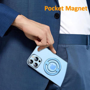 Алюминиевый гибкий Забавный складной держатель для пальца 360 вращающийся магнитный держатель для сотового телефона - Product Image 5