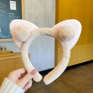 عصابة رأس للأطفال على شكل آذان قطة، ربطة شعر فرو، إكسسوارات شعر للأطفال والرضع - Product Image 5