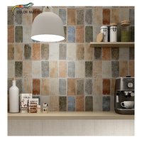 Carreaux de Sol en Porcelaine 20x20 cm HD, Motifs Imprimés Faits à la Main, pour Cuisine et Salle de Bain